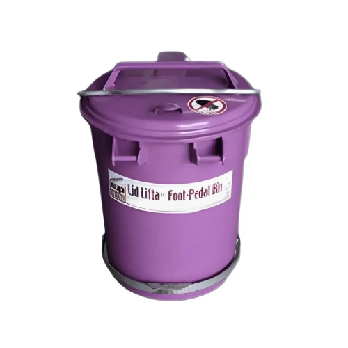 Cylindrical Bin 35 Litres LidLifta - Purple