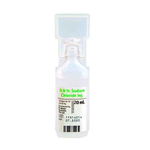 Sodium Chloride 0.9% 20ml For Injection (B Braun)