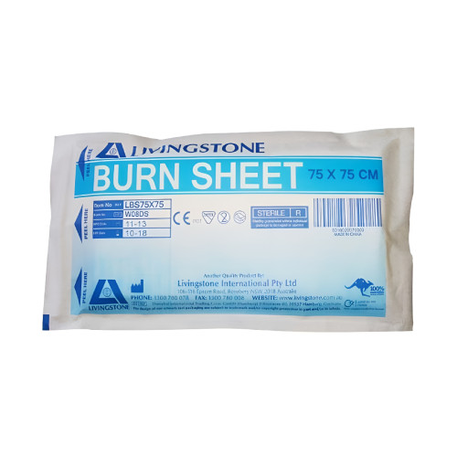 Livingstone Burn Sheet 70% Viscose 30% Polyester 75 x 75cm White Sterile
Livingstone Burn Sheet 70% Viscose 30% Polyester 75 x 75cm White Sterile