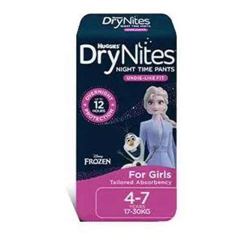 Huggies Drynites Pyjama Pants 4 7 Yrs Girl 17 30 Kg Huggies Drynites Pyjama Pants 4 7 Yrs Girl 17 30 Kg