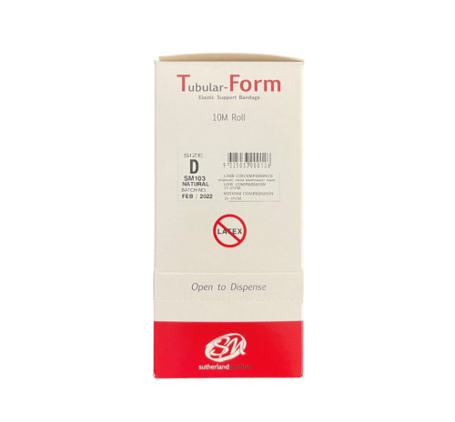 Tubular Form Compression Bandage Size D 7.5Cm Wide Large Arms/Legs Latex Free Natural SM103 Tubular Form Compression Bandage Size D 7.5Cm Wide Large Arms/Legs Latex Free Natural SM103