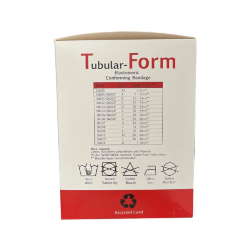 Tubular Form Compression Bandage Size G 12.5cm Wide Latex Free Natural Tubular Form Compression Bandage Size G 12.5cm Wide Latex Free Natural