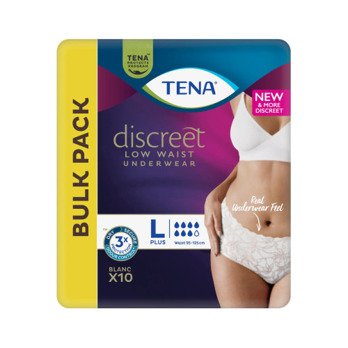 Tena Pants Discreet Low Waist Blanc Large