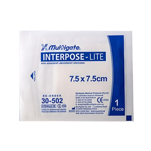 Interpose Lite Dressing 7.5 x 7.5cm - 600 Pack Interpose Lite Dressing 7.5 x 7.5cm - 600 Pack