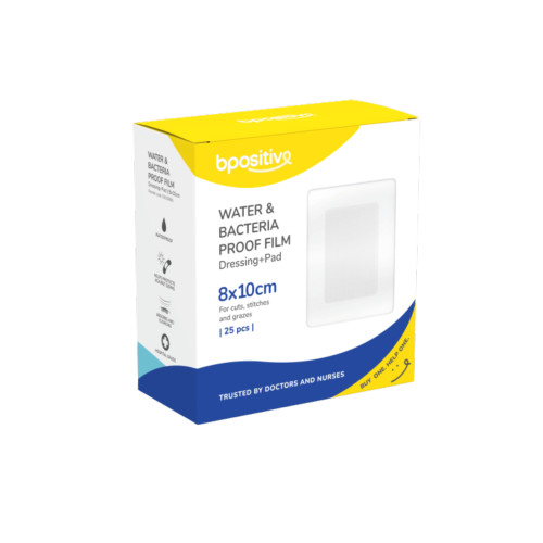 Bpositive Waterproof Island Dressing 8 x 10cm - 25 Pack Bpositive Waterproof Island Dressing 8 x 10cm - 25 Pack