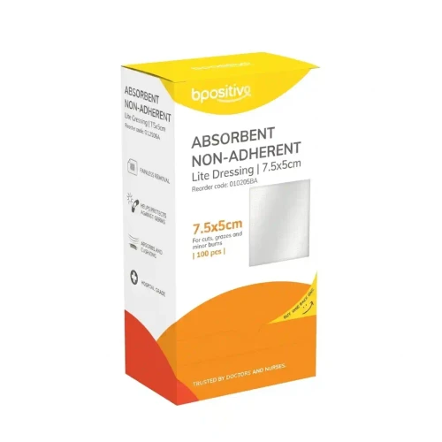 Bpositive Lite Non Adhesive Absorbent Dressing 7.5 x 5cm