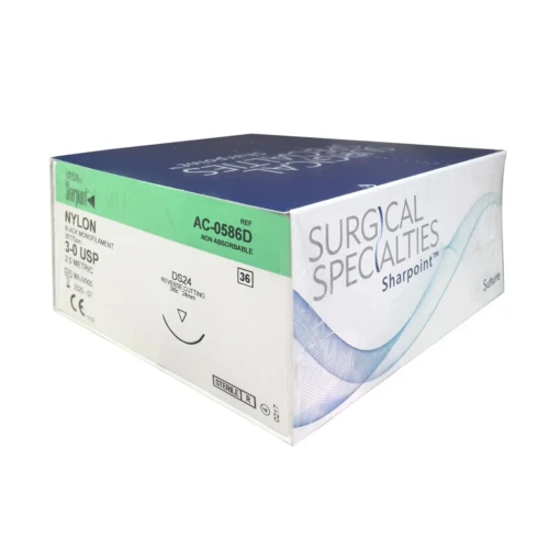 Sutures Sharpoint Nylon 3-0 24mm RC 75cm - 36 Pack