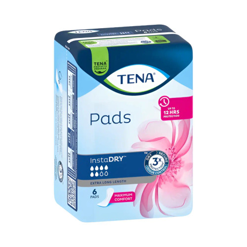 Tena Pad InstaDry Extra Long Length