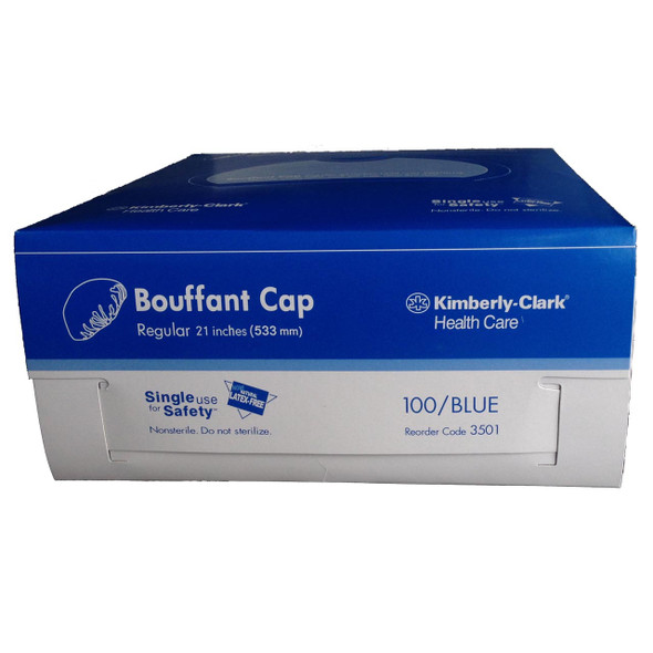 Halyard Bouffant Cap, Regular - 5 x 100 Units/ Pack