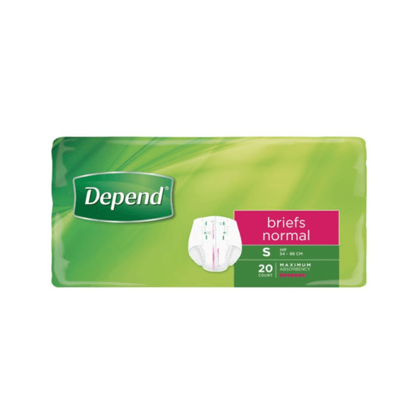 Depend Brief Normal Small Waist  54 88cm Unisex 1860 Pink - 20 Pack Adult Nappies