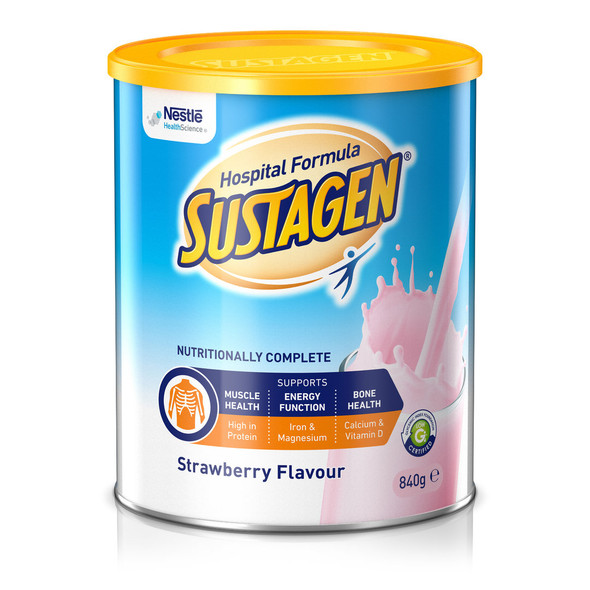 Sustagen Powder Hospital Formula Active 840g Strawberry - Each Dietary Supplements