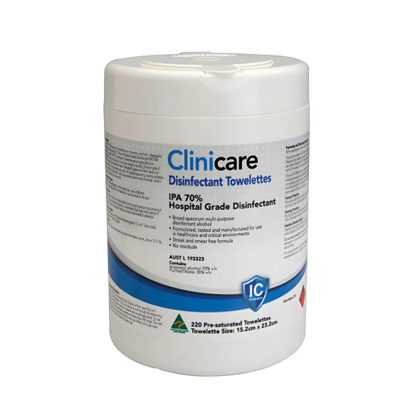 Alcohol Anti-Bactericidal Wipes Clinicare