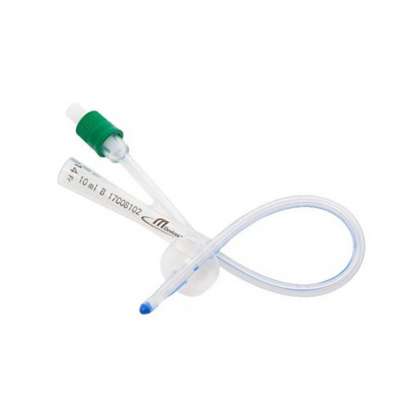 Mdevices Catheter 14 Fr 10 Ml Foley 2 Way Female Silicone 23cm Green