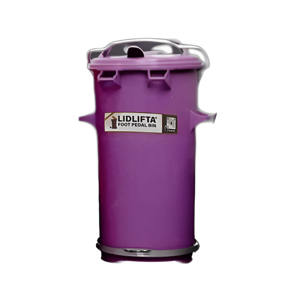 Cylindrical Bin 50 Litres LidLifta - Purple