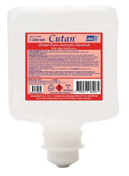 Cutan Alcohol Foam Antiseptic Handrub - 1L