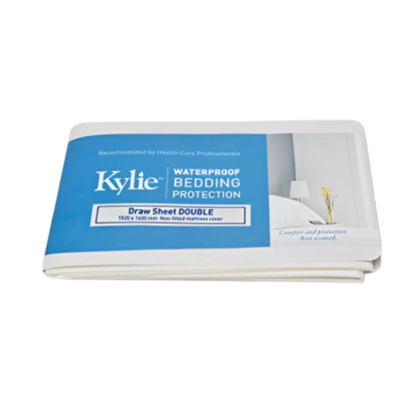 Kylie Draw Sheet Waterproof White Double