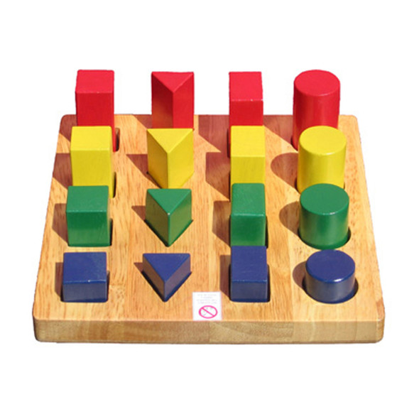 Wooden Toy - Shape and Size Board