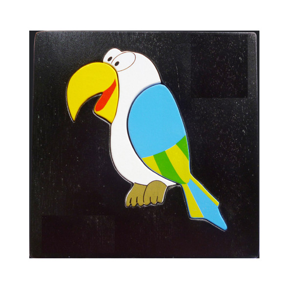Wooden Toy Puzzle - Parrot