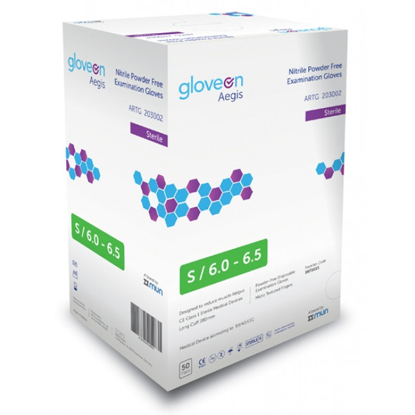 NITRILE GLOVES STERILE POWDER FREE