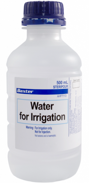 Water For Irrigation 500ml Bottle | Baxter