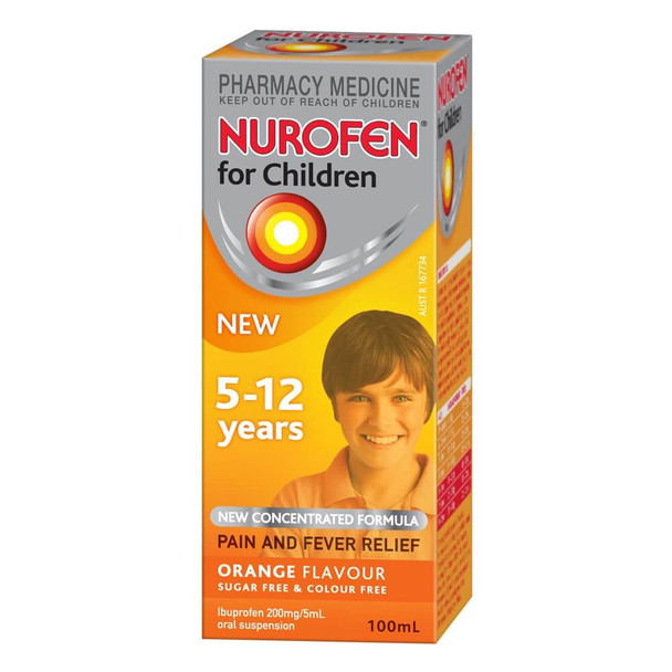 Nurofen Susp 5-12Yr 200Ml Orange