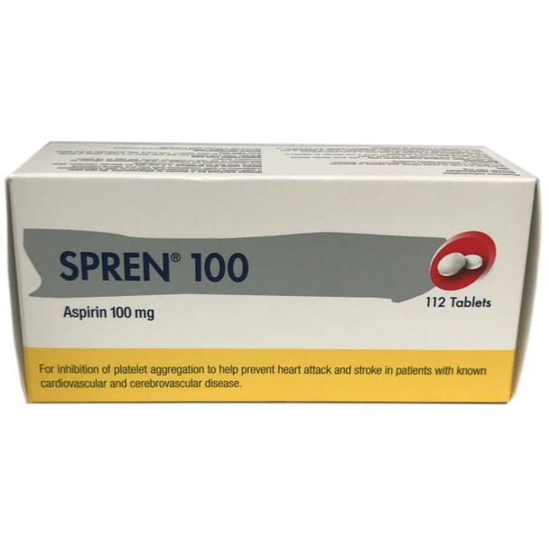 Spren 100Mg Tab Aspirin 112 Pack