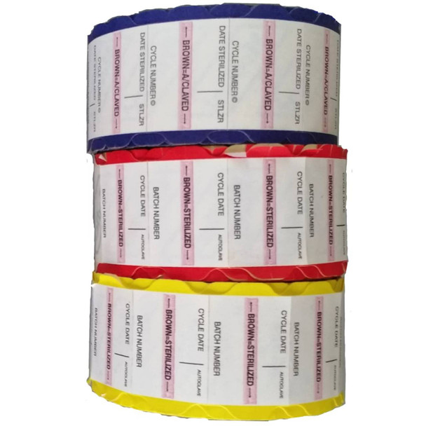 Autoclave Pouches Indicator Labels