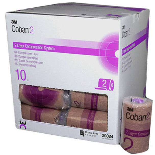 Coban 2 Layer Compression Layer 10cm X 4.5m Roll