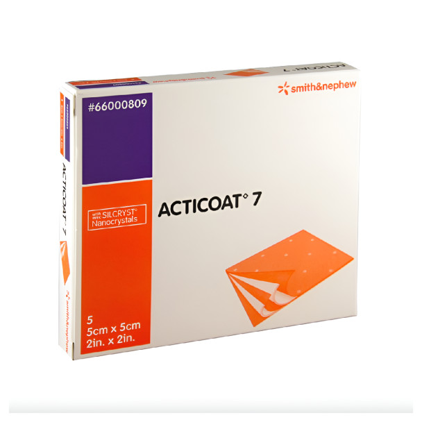 Acticoat 7 Antimicrobial Barrier Silver Dressing 5 x 5cm