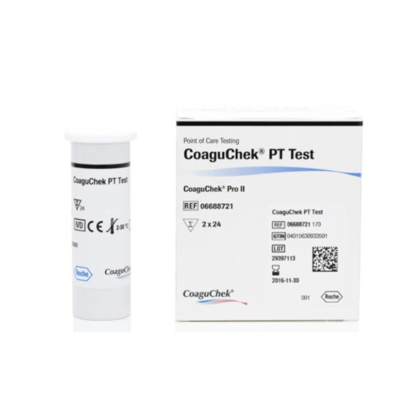 CoaguChek Pro II PT Test Strips 2x24 - 48 Pack