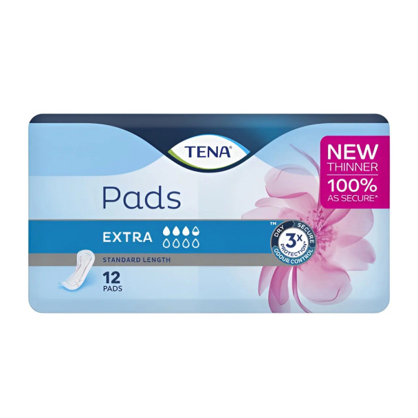 Tena Pads Extra Standard Length 275x106mm 245ml