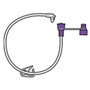Gastrostomy Button Extension Set with single ENFit Connector