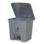 Cleanlink Rubbish Bin with Pedal Lid 45 Litre Grey - Each