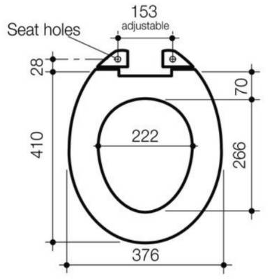 Standard Toilet Seat Dimensions