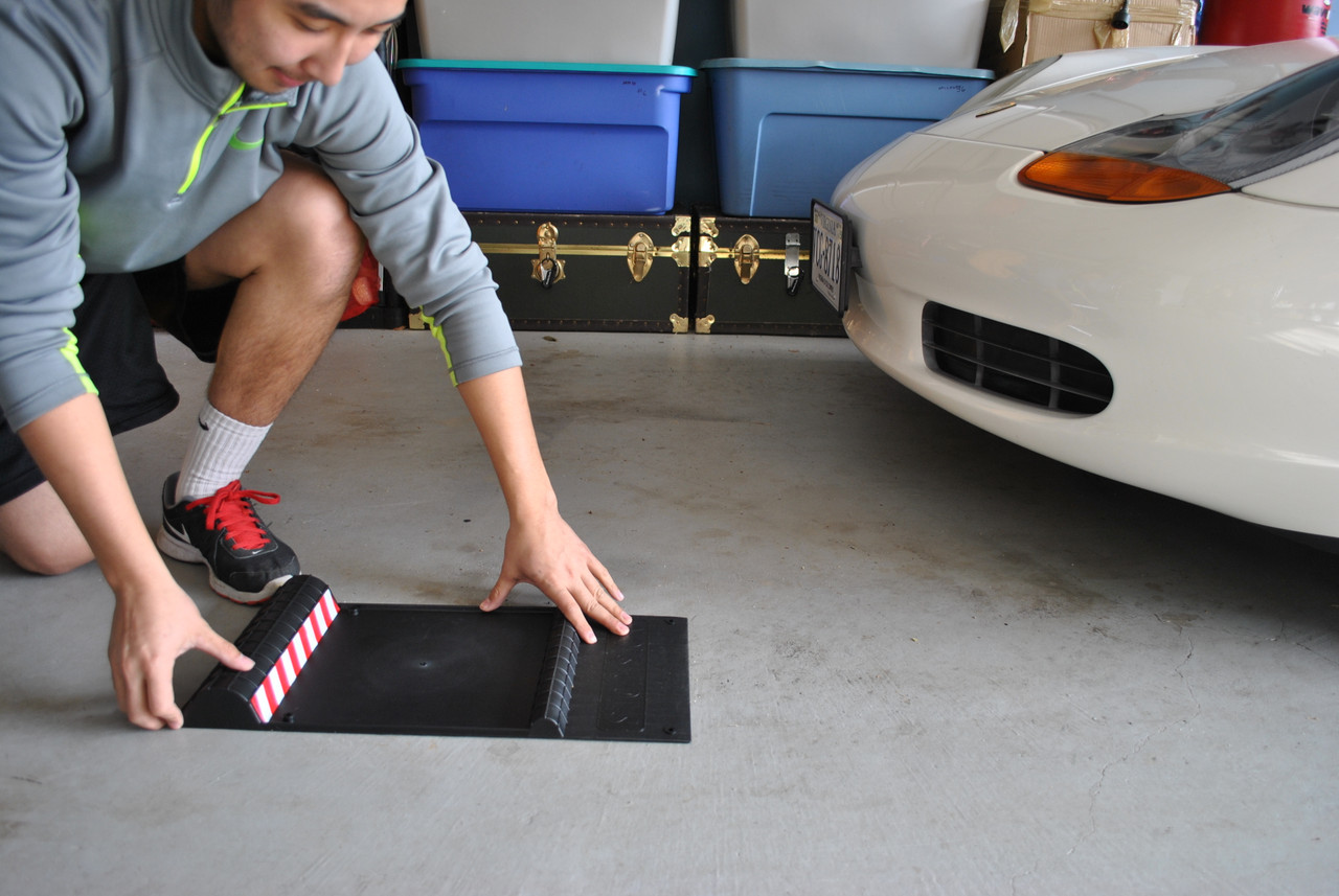 One Car Ribtrax Smooth Parking Garage Mat: Park Any Car In Style