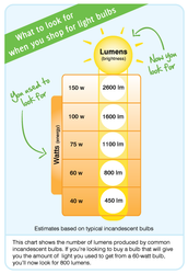 60 watts led to lumens