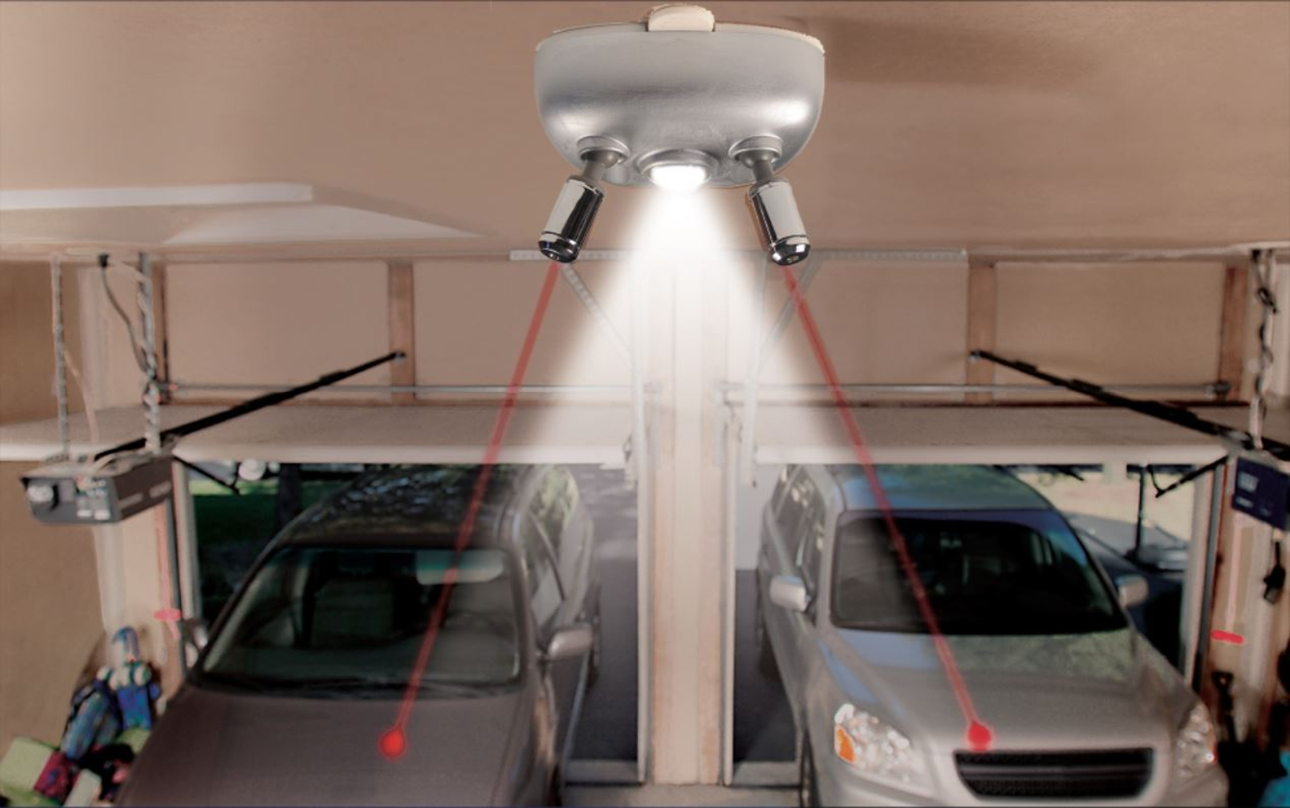 MAXSA Innovations PARK RIGHT® Dual Garage Laser Park with LED Light