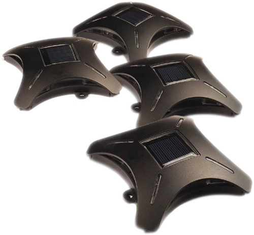 Ninja Stars™ - Solar-Powered LED Accent Deck Lights (Pack of 4)