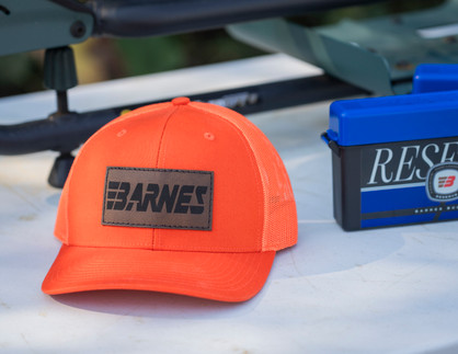 BARNES Leather Patch - Hunter Orange