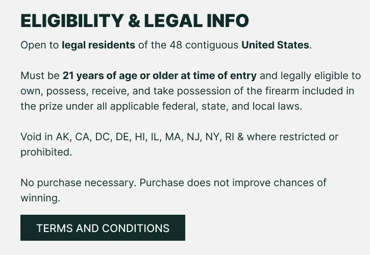 Eligibility & Legal Info