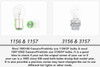 1993-1997 Camaro/Firebird LED Reverse Light Bulbs- bulb comparison