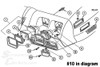 1979-81 Firebird Headlight Bezel Nut- diagram