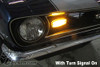 1968 Camaro LED Strip Parking Lights - illuminated