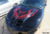 1998-2002 Trans Am 80's Style Hood Bird- gloss red