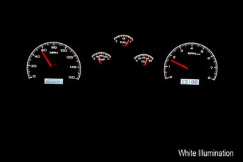 1982-89 Camaro Dakota Digital VHX Gauges (Black Alloy w/White Illumination)- illuminated