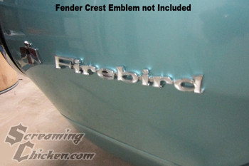 1967-68 Firebird Fender Emblem- installed