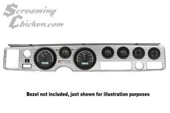 1970-81 Firebird Dakota Digital VHX Gauges (Black Alloy w/White Illumination)- front view