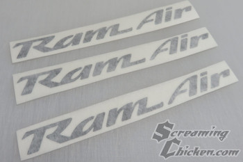 1993-2002 Trans Am Ram Air Hood Lettering-  uninstalled