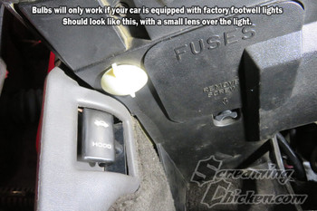 1982-92 Camaro LED Footwell Bulbs- factory footwell