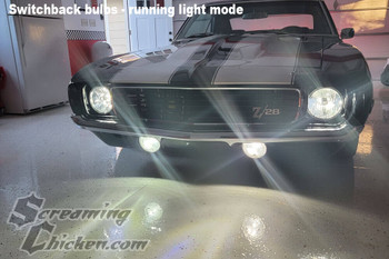 1969 Camaro Complete Parking Lights With LED bulbs